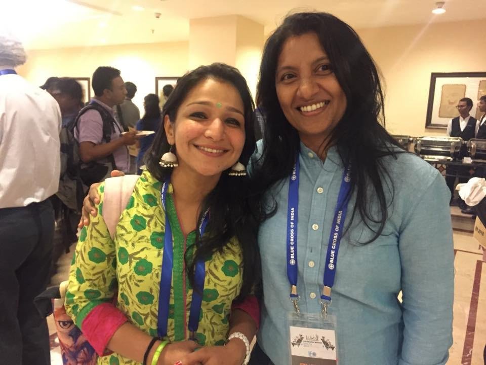 Networking at animal welfare conference