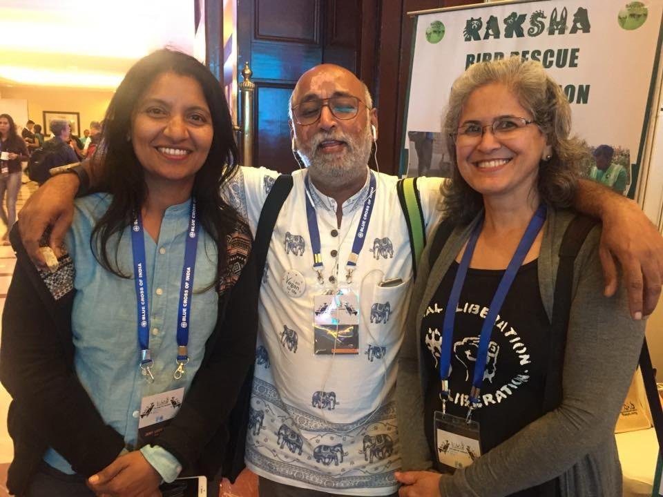 With Raksha Bird Rescue advocates