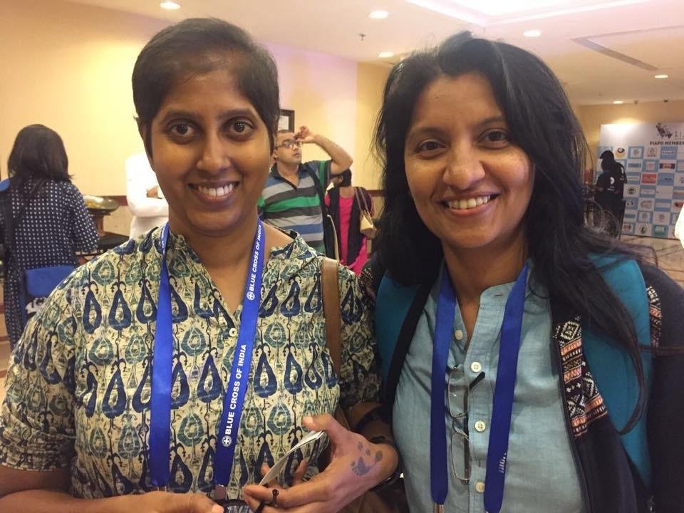 Networking at Blue Cross conference
