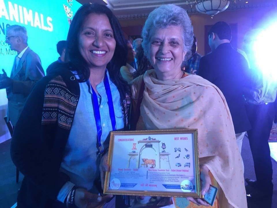 Award ceremony with certificate